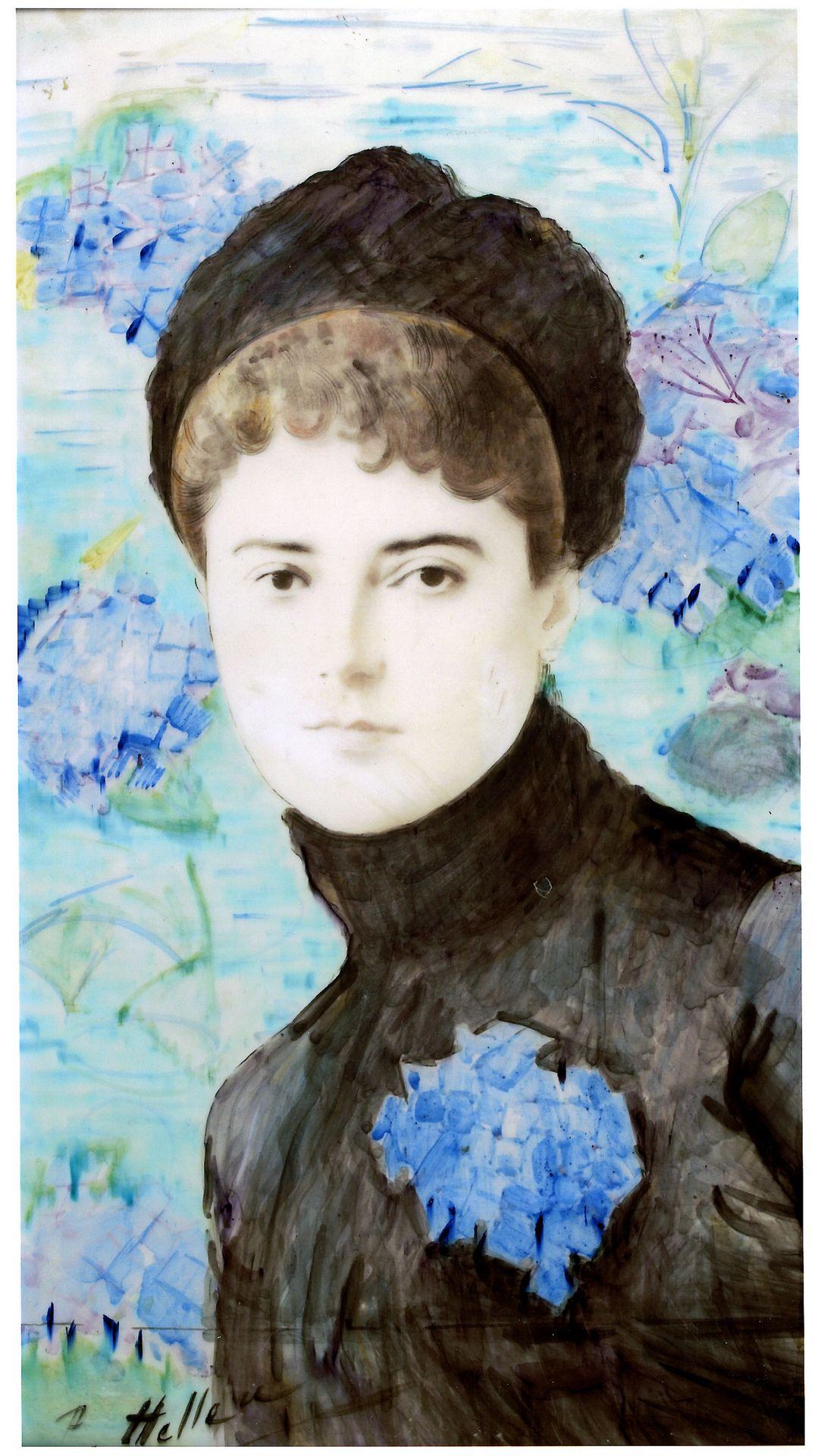 Portrait of a Parisienne, P.Helleu (1859-1927)