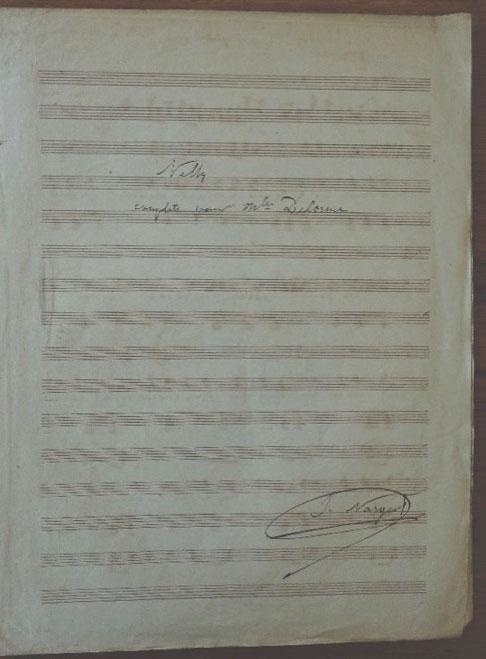 'Manuscript' music score